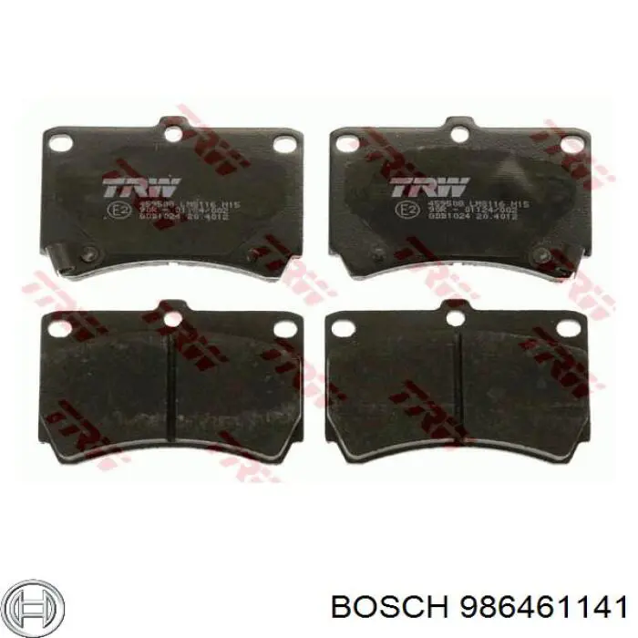 Купить 986461141 Bosch Колодки тормозные