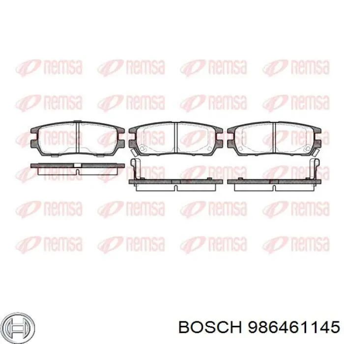 Колодки дисковые  Bosch 986461145 цена, от 15.20 USD