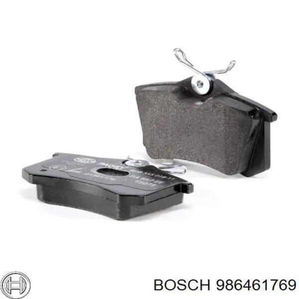 Задние тормозные колодки 986461769 Bosch
