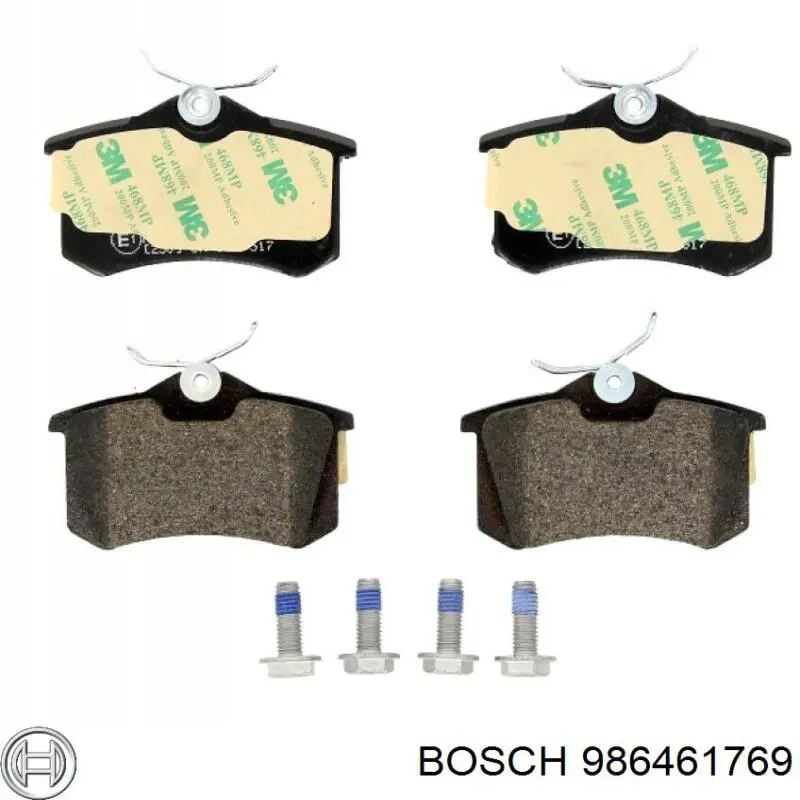 Колодки дисковые  Bosch 986461769 цена, от 20.03 USD