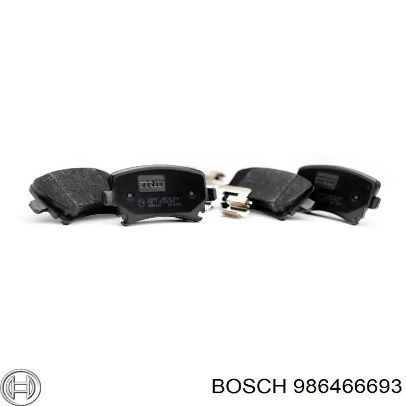 Купить 986466693 Bosch Колодки тормозные