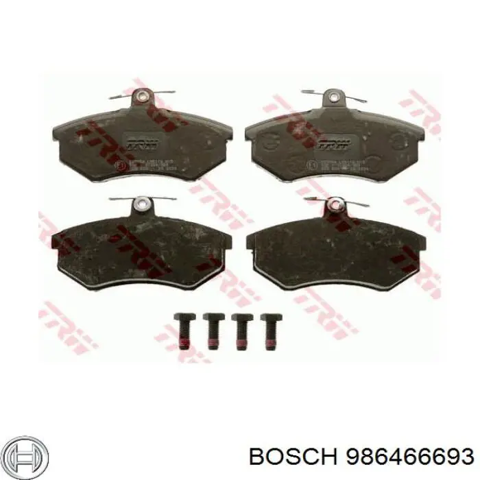 986466693 Bosch Колодки передние