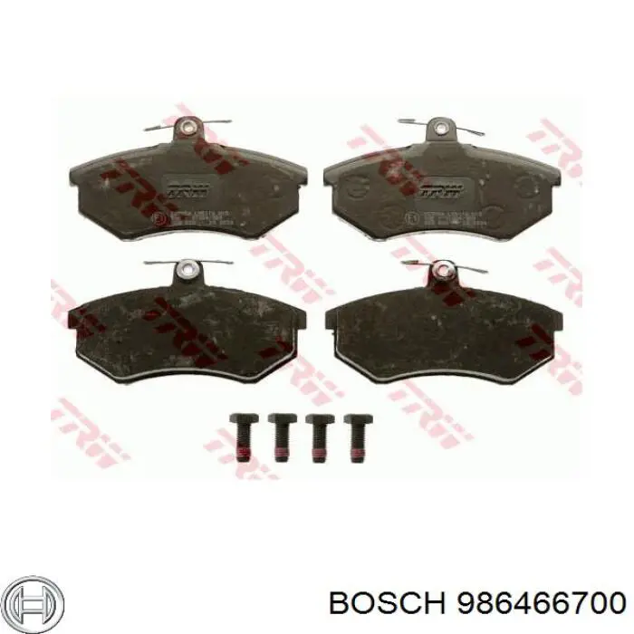 Купить 986466700 Bosch Колодки тормозные