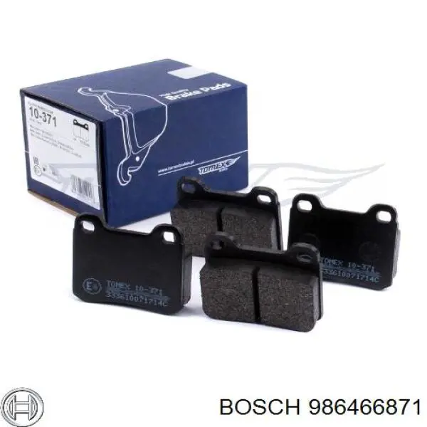 986466871 Bosch Колодки тормозные дисковые комплект