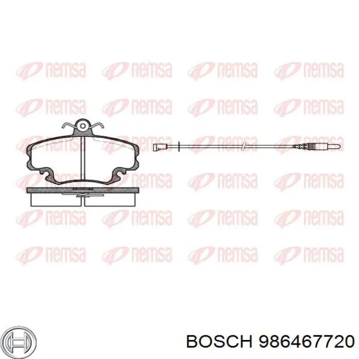 Pastillas de freno delanteras 986467720 Bosch