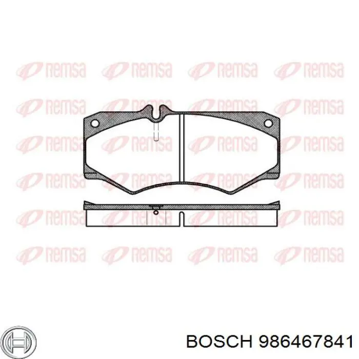 Купить 986467841 Bosch Колодки тормозные
