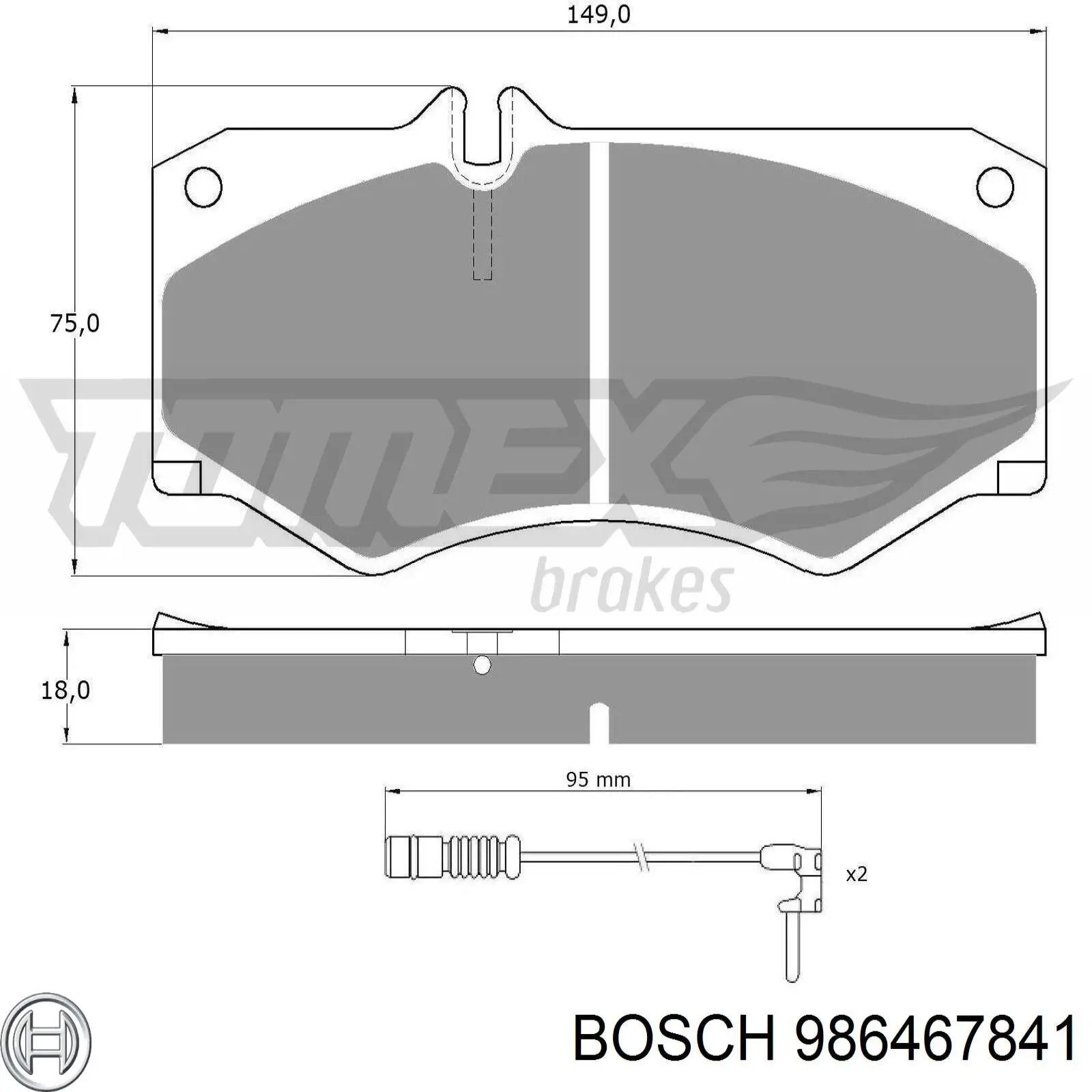 Колодки Bosch 986467841 цена, от 16.47 USD