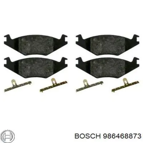 Передние тормозные колодки 986468873 Bosch