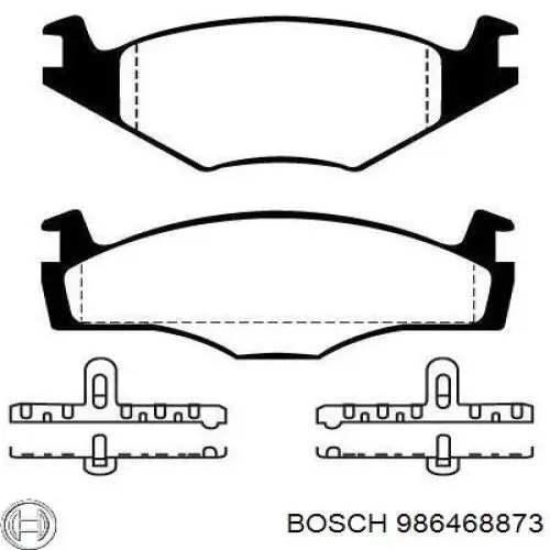 Купить 986468873 Bosch Колодки тормозные