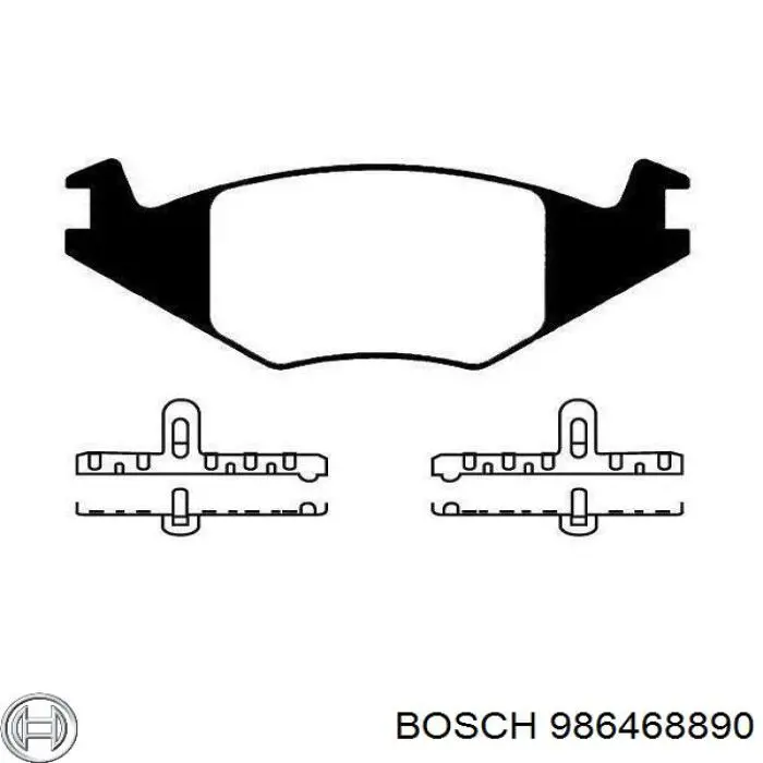 986468890 Bosch Колодки передние