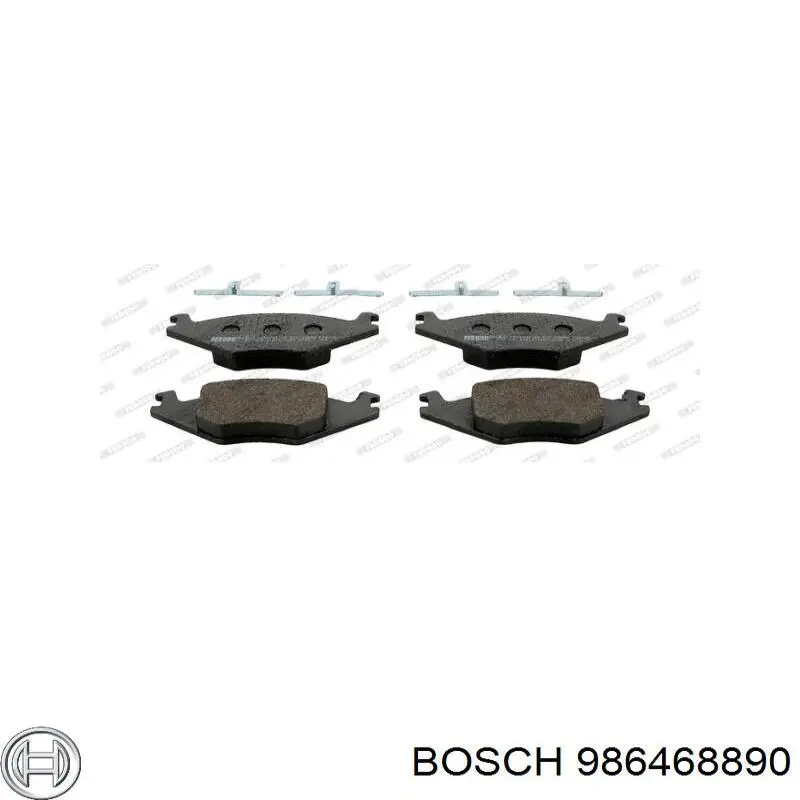 Купить 986468890 Bosch Колодки тормозные