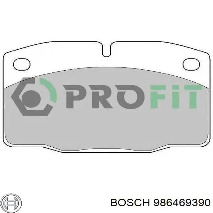 Купить 986469390 Bosch Колодки тормозные