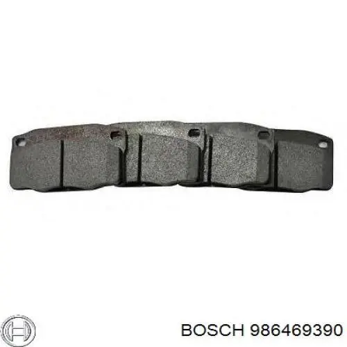 Передние тормозные колодки 986469390 Bosch