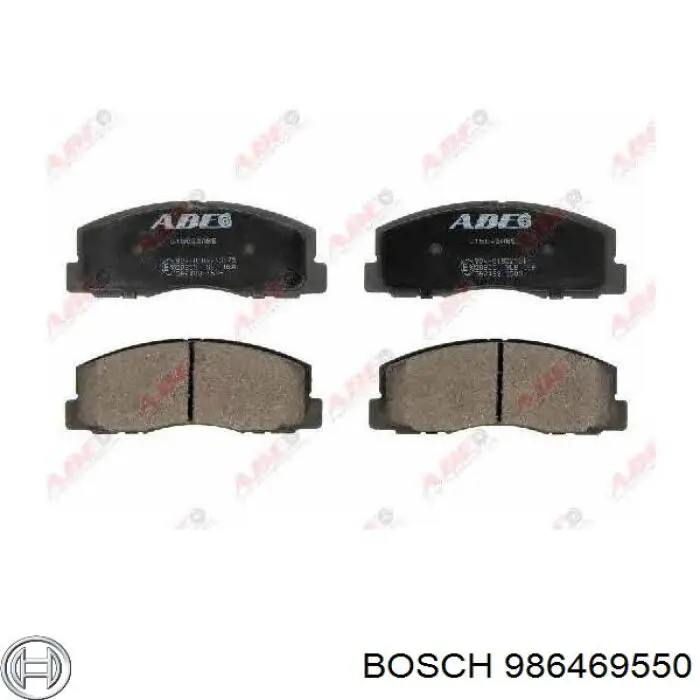Передние тормозные колодки 986469550 Bosch