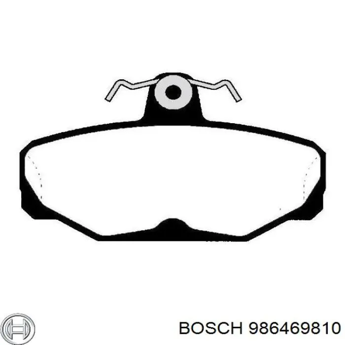 986469810 Bosch Колодки тормозные дисковые комплект
