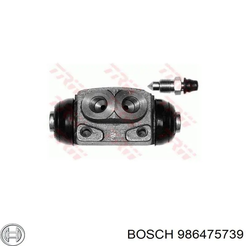 986475739 Bosch цилиндр тормозной колесный рабочий задний
