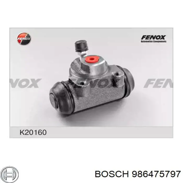 Купить 986475797 Bosch Цилиндр тормозной колесный