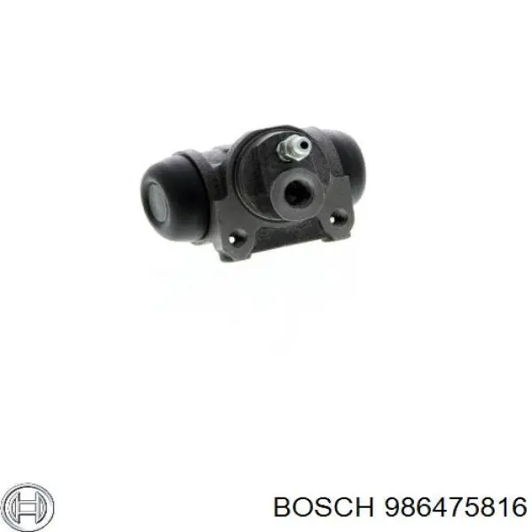 986475816 Bosch цилиндр тормозной колесный рабочий задний