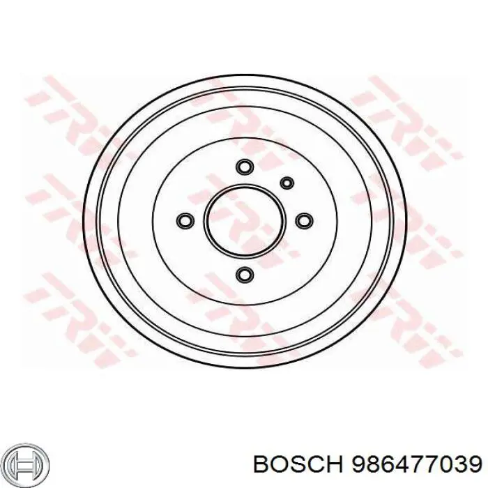 986477039 Bosch барабан тормозной задний
