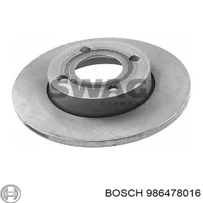 Купить 986478016 Bosch Ротор тормозной
