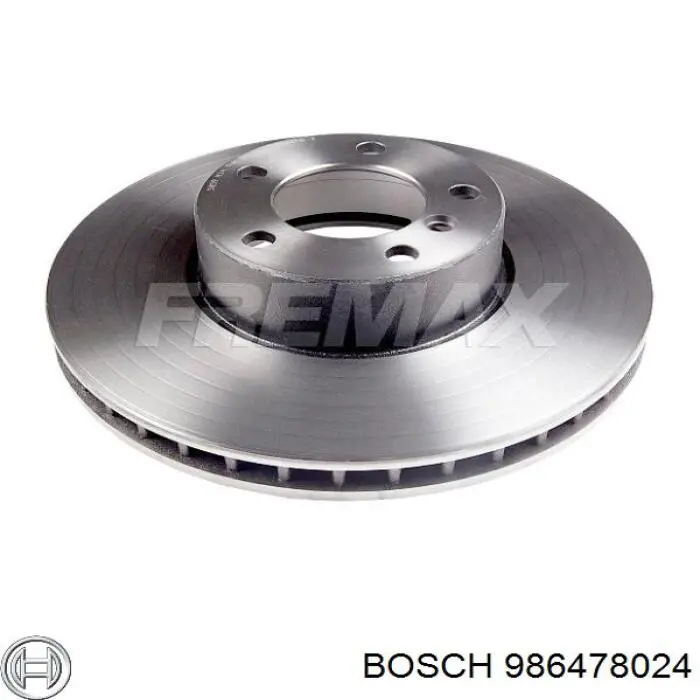 Передние тормозные диски 986478024 Bosch