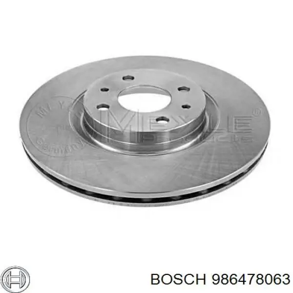 Передние тормозные диски 986478063 Bosch