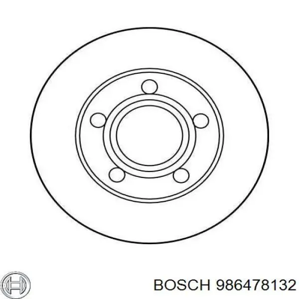 Купить 986478132 Bosch Диск тормозной задний