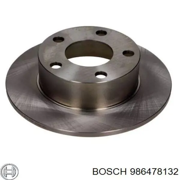 Disco de freno trasero 986478132 Bosch