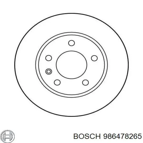 986478265 Bosch диск тормозной передний