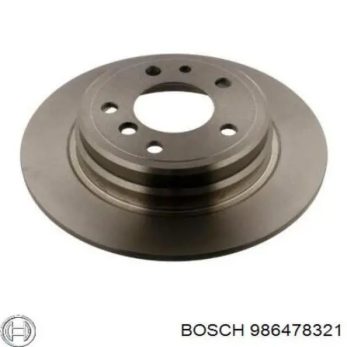 Купить 986478321 Bosch Диск тормозной задний