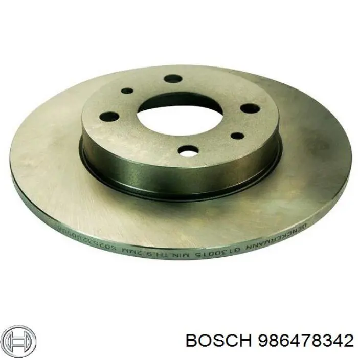 986478342 Bosch диск тормозной задний
