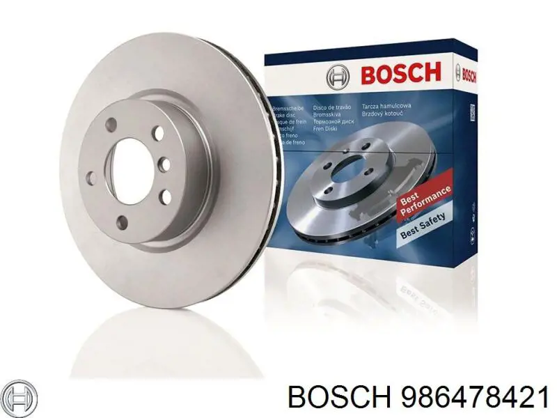 986478421 Bosch диск тормозной задний