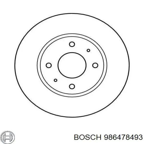 Тормоз дисковый передний Bosch 986478493 цена, от 36.25 USD
