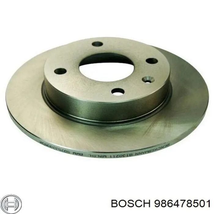 Передние тормозные диски 986478501 Bosch