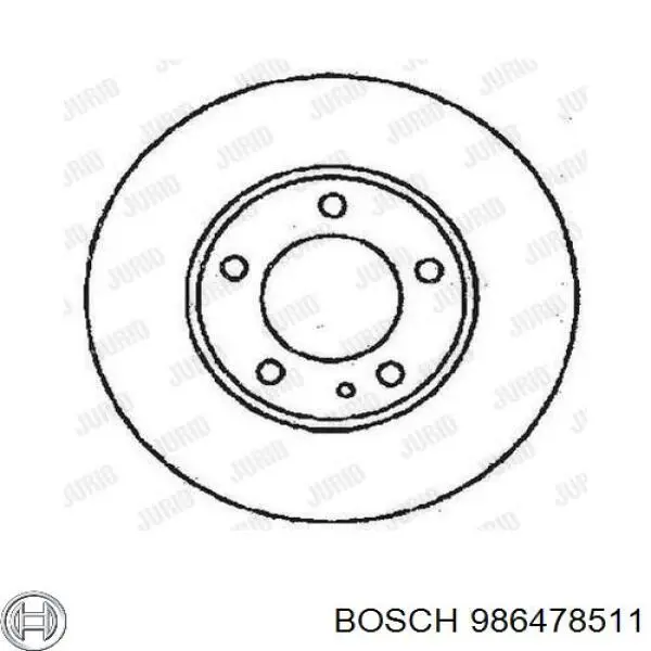 Купить 986478511 Bosch Ротор тормозной