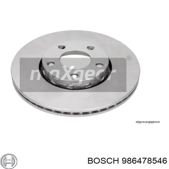 986478546 Bosch диск тормозной передний