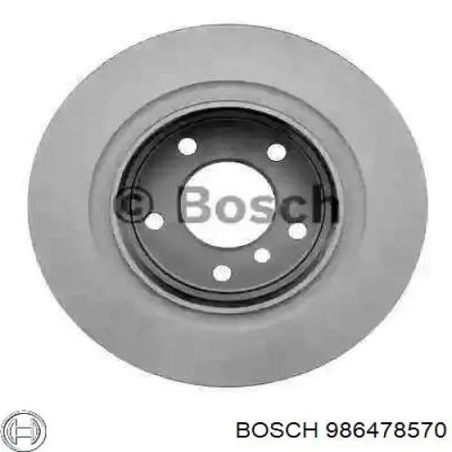 Задний тормозной диск Bosch 986478570 цена, от 42.26 USD