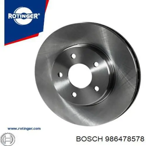 Передние тормозные диски 986478578 Bosch