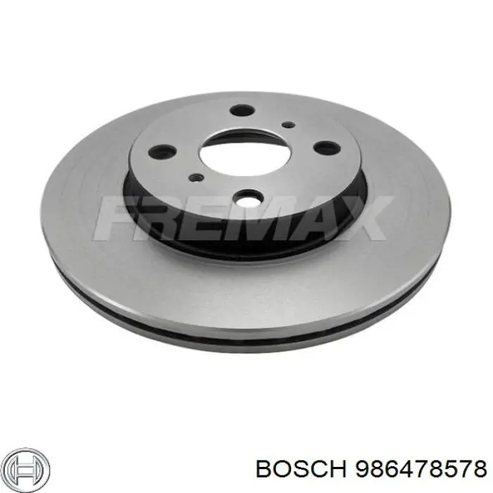 Передние тормозные диски 986478578 Bosch