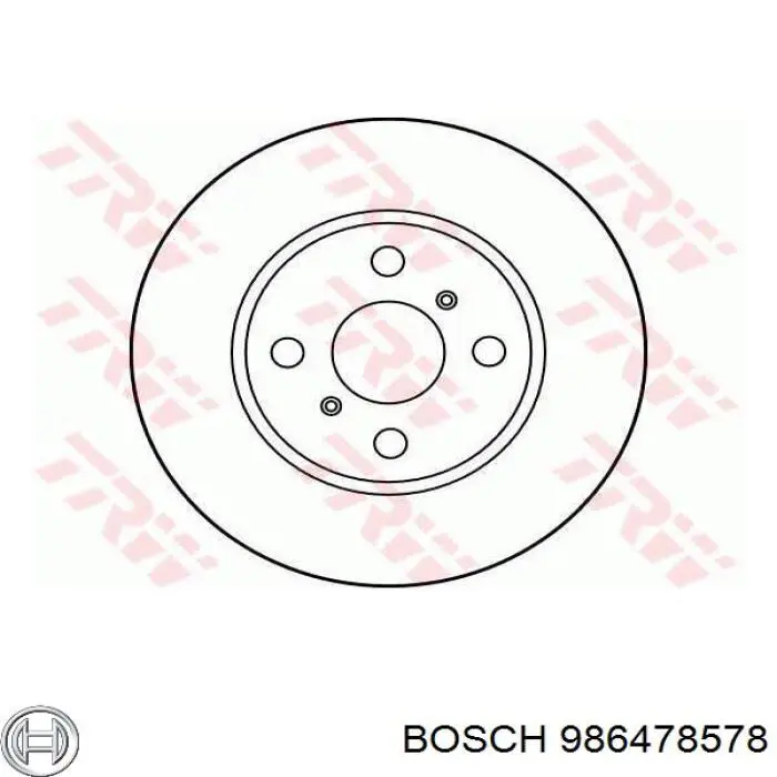 Тормоз дисковый передний Bosch 986478578 цена, от 29.20 USD