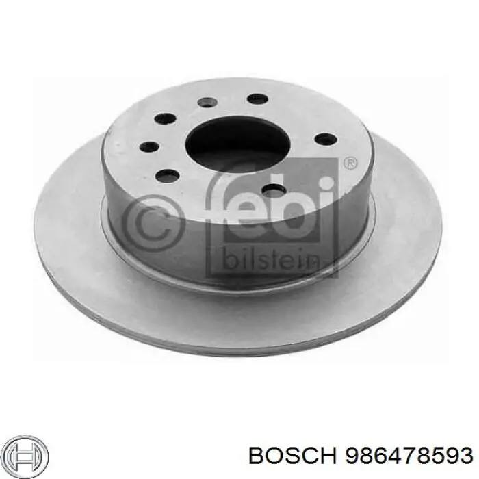 Купить 986478593 Bosch Ротор тормозной