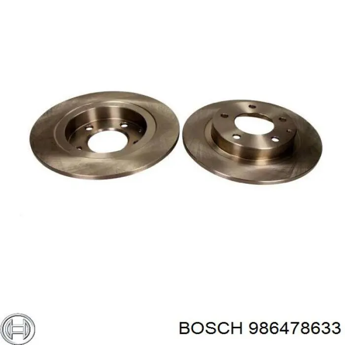 986478633 Bosch диск тормозной задний