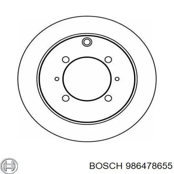 986478655 Bosch диск тормозной задний