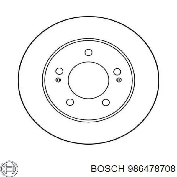 986478708 Bosch диск тормозной передний