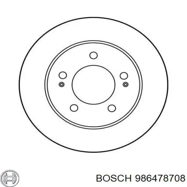 Передние тормозные диски 986478708 Bosch