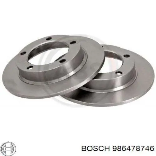 Передние тормозные диски 986478746 Bosch