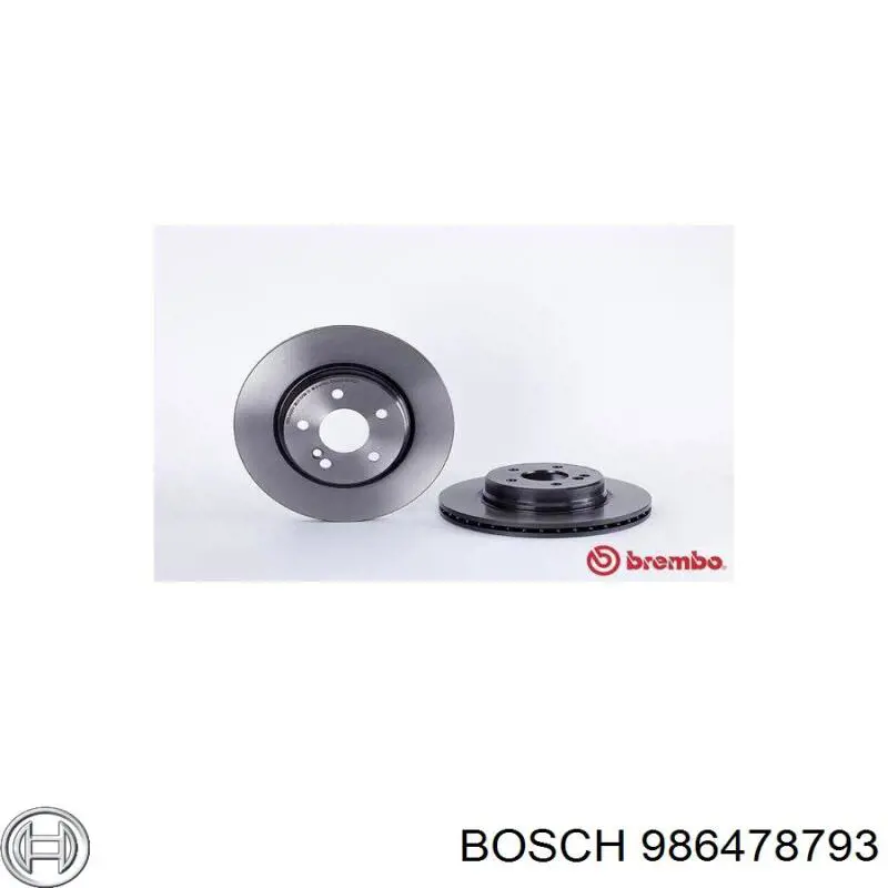 986478793 Bosch диск тормозной задний
