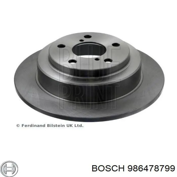 Купить 986478799 Bosch Диск тормозной задний