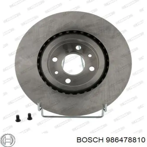 Передние тормозные диски 986478810 Bosch