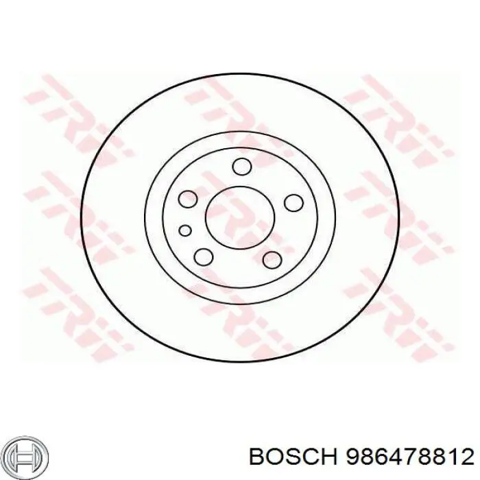 Купить 986478812 Bosch Ротор тормозной